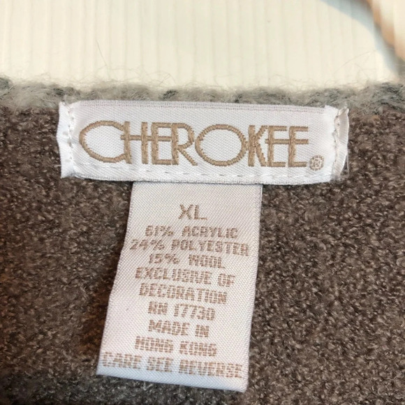 Cherokee Light Grey/Pink Cardigan XL - Picture 3 of 6